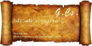 Gömör Csilla névjegykártya